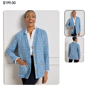 Talbot tweed coatigan